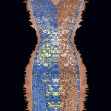 Rain Dress ,Brown Version © by Margaret Kauffmann