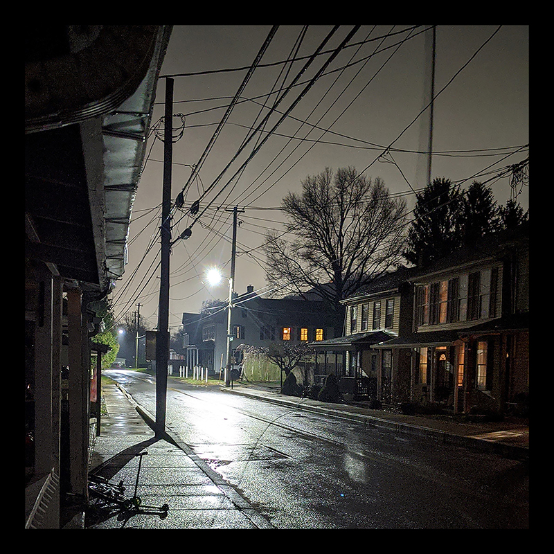 Village at Night on Lower Susquehanna River Village at Night on Lower Susquehanna River