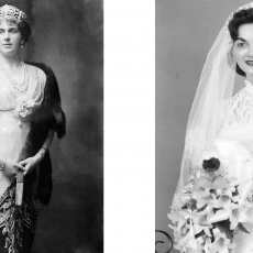 Two found photographs from the Otros Espacios project, Angelina Ruiz.