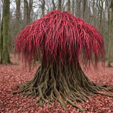 Dogwood Tree transitioning to an Oak