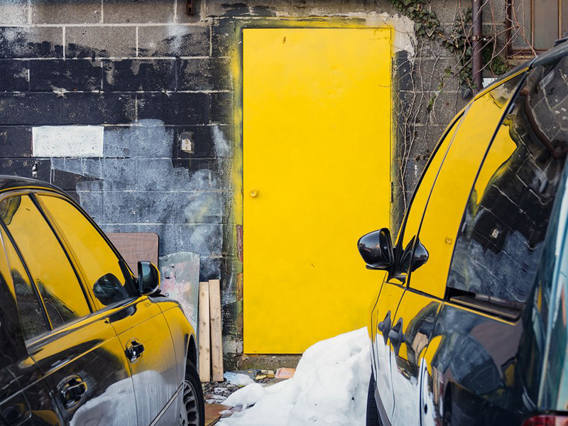 Yellow Door, New Street, Nyack, NY © by Laurie Peek
