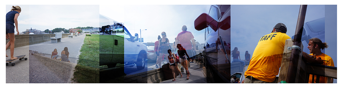 Staff at the Narragansett Seawall Staff at the Narragansett Seawall