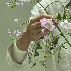 Self-Portrait with Wild Radish