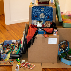 Installation View: The Suitcase Series